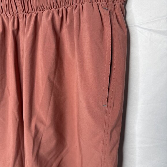 Free Fly Breeze Shorts Mens L Pink Mauve 8" Performance Athletic Elastic Pockets - Picture 3 of 7